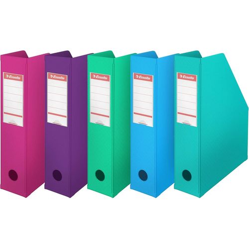 porte-revues PVC, Dos de 7 cm, A4, Assorti Mode, Lot de 10