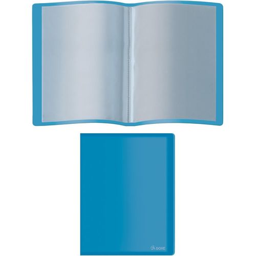 Porte-Vues Pp De 40 Pochettes Pp (80 Mic) Souple Bleu