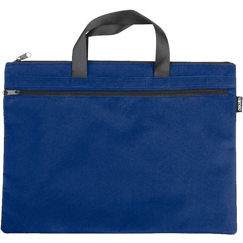 Cas Sac Porte-Document Office Zipper Portable Kit Hommes De Fichier De Serviette / 1 Pc (Bleu)