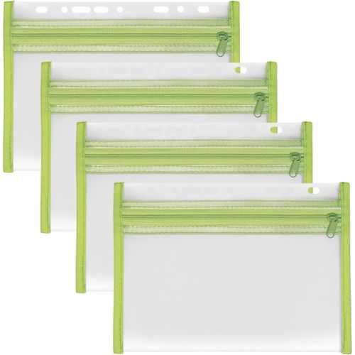 Pochette Porte-Documents Avec Fermeture À Glissière, 4 Pièces, Din A5, Classable, Vert, Velobag Xxs, Pochette Avec Fermeture À Glissière