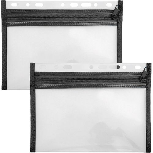 Pochette Porte-Documents Avec Fermeture À Glissière, 2 Pièces, Din A5, Classable, Noir, Velobag Xxs, Pochette Avec Fermeture À Glissière