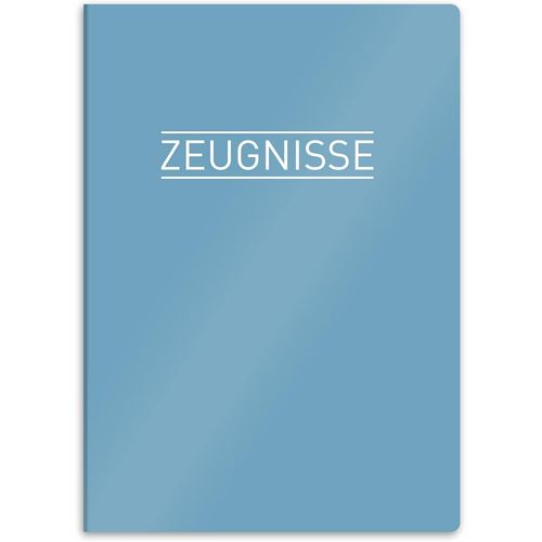 Porte-Documents Robuste Avec Motif Din A4 - 20 Pochettes Solides - Pour Enfants, Adolescents, Étudiants, Filles, Garçons (Bleu)