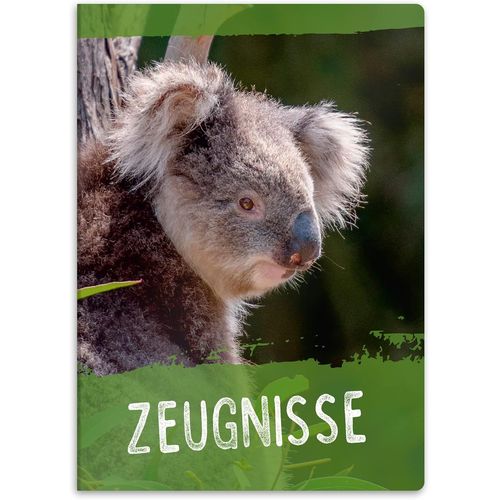 Porte-Documents Robuste Avec Motif Din A4 - 20 Pochettes Solides - Pour Enfants, Adolescents, Étudiants, Filles, Garçons (Motif Koala)