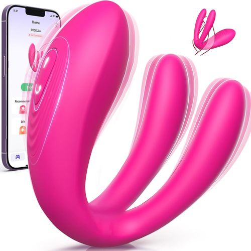 Vibromasseurs Feminin À Distance Sex Toy¿S Femme, Vibromasseur Avec 10 Modes, Gode Vibro-Masseur Femme Clitoridien Puissant Stimulation Sex Toys Couple Connecté Telephone Gode Oeuf Vibrant Sextoy App