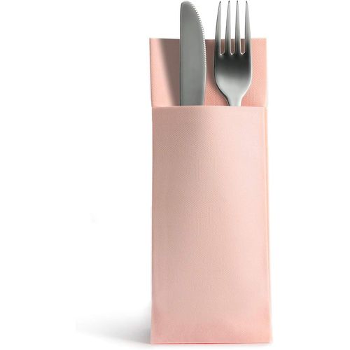 Kal-Airlaid Lot De 50 Serviettes De Table Jetables En Tissu, Rose, 32x40 Cm