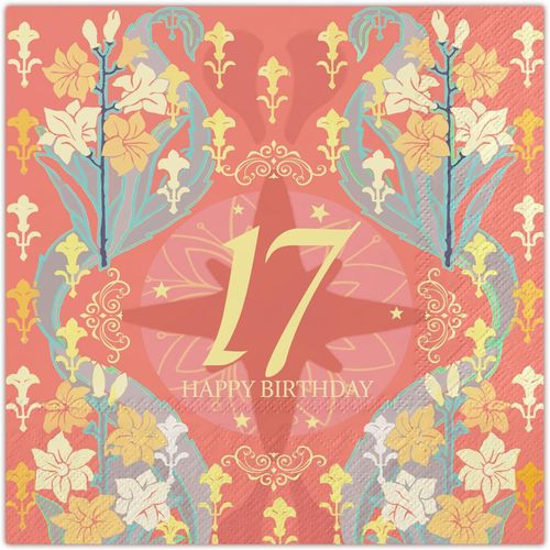 Kal-Lot De 50 Serviettes De Table Jetables En Papier Pour Anniversaire, Cocktail, Dîner, Mariage, Fête, 33 X 33 Cm
