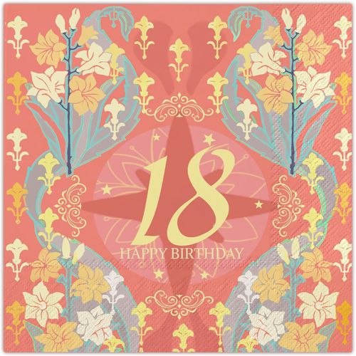 Kal-Lot De 50 Serviettes De Table Jetables En Papier Pour Anniversaire, Cocktail, Dîner, Mariage, Fête, 33 X 33 Cm