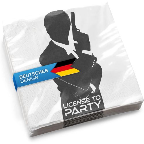 Kal-Serviettes En Papier Pour Vaisselle De Fête À Thème Agent Secret