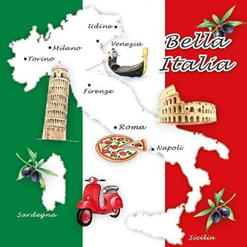 Kal-Serviettes Lunch/Party 33x 33cm Bella Italia