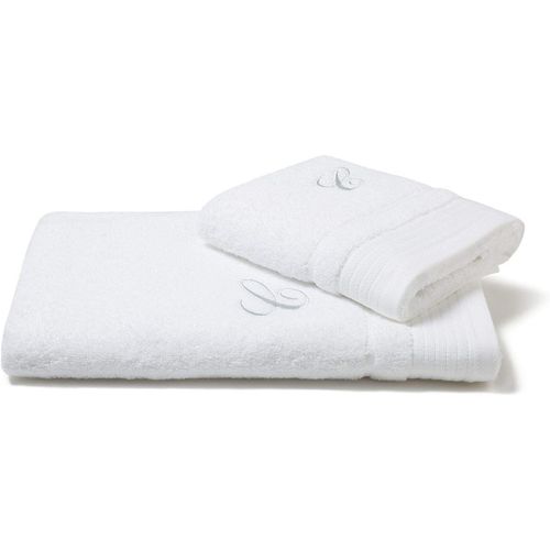 Kal-Serviette Avec Invité En Coton Brodé Blanc - 68212