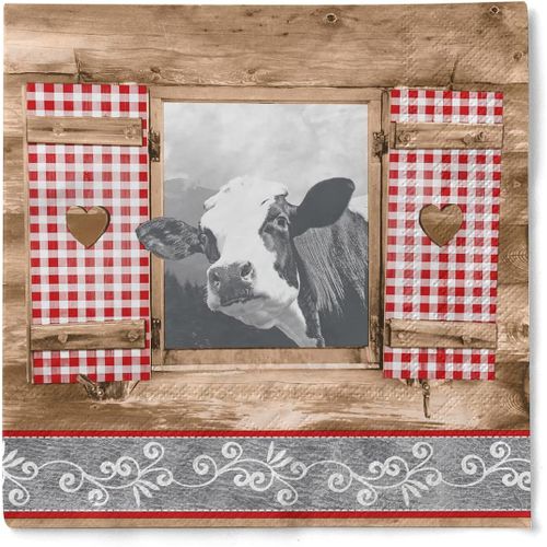Kal-Tissue Serviette De Table Almblick 33 X 33 Cm