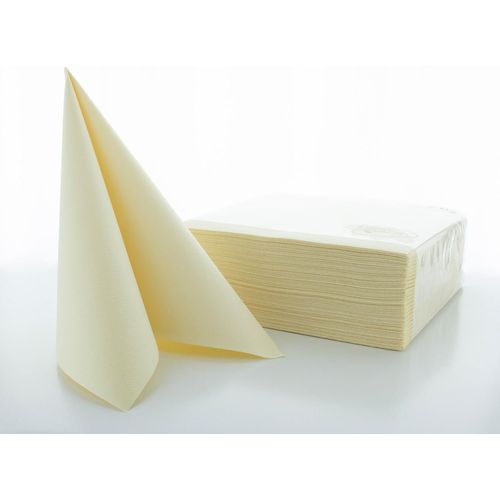 Kal-Linclass Airlaid Lot De 50 Serviettes De Table Jetables Champagne 40 X 40 Cm