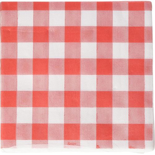 Kal-Saten Ser42117651 I Am The Party, Serviette De Table 40 X 40, 2 Couches, 1/4 Plis, 50 Serviettes, Punta-Punta, Tableaux, Rouge