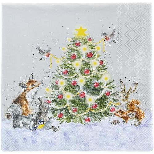 Kal-Serviette De Table Motif Arbre De Noël