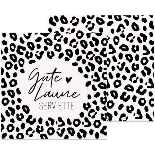 Kal-Serviette Salt & Pepper 33 X 33 Cm (Serviette De Bonne Humeur)