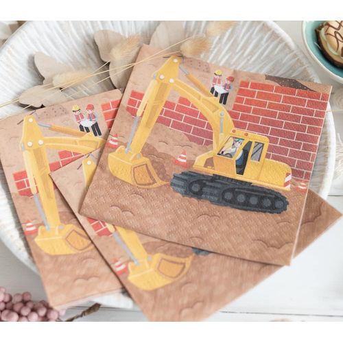 Kal-Serviettes De Table En Papier Pour Chantier 16,5 Cm