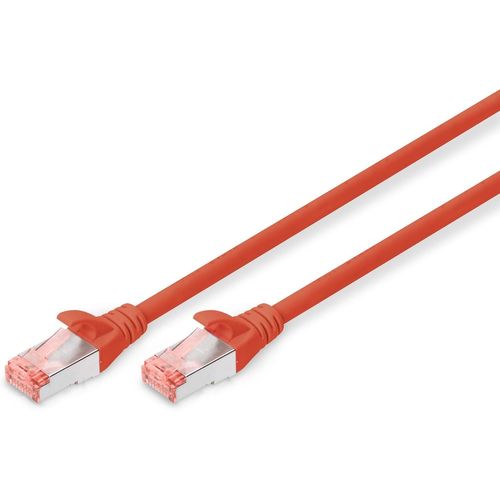 KAL-Câble Lan Cat 6-2M - Rj45 Câble Réseau - S/Ftp Blindé - Compatible Cat 6A & Cat 7 - Rouge