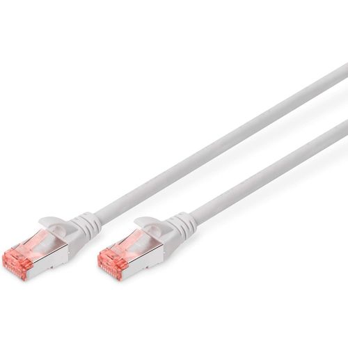 KAL-Câble Lan Cat 6 - 15M - Rj45 Câble Réseau - S/Ftp Blindé - Compatible Cat 6A & Cat 7 - Gris