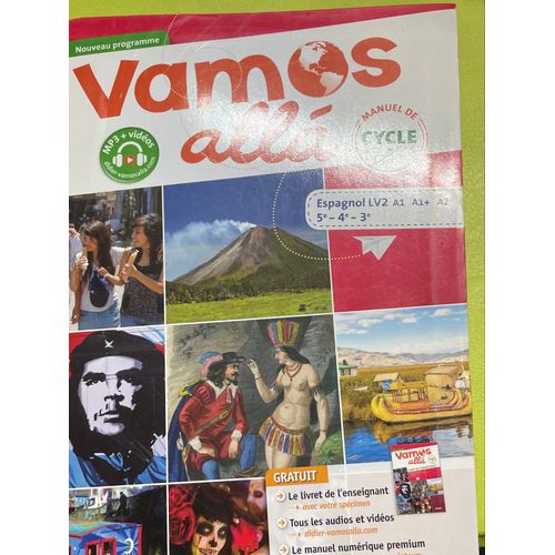 Vamos Alla. Espagnol Cycle 4. Lv2 A1, A1+, A2, 5e-4e-3e.