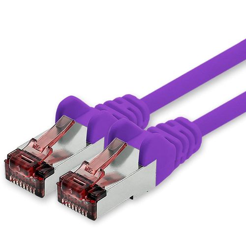 KAL-Câble Réseau Cat6 3,0 M Câble Ethernet Violet Lankabel Câble Réseau Cat6 Lan Câble Patch Sftp Pimf 1000 Mbit S