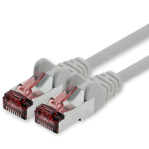 KAL-Câble Réseau Cat6 30M Câble Ethernet Gris Lankabel Câble Réseau Cat6 Lan Câble Patch Sftp Pimf 1000 Mbit S