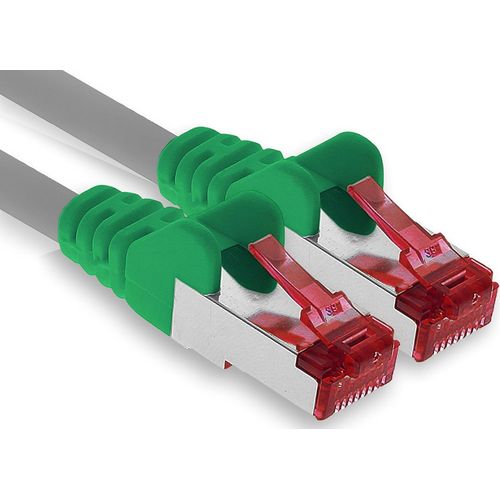 KAL-- 1X 1M Câble Patch Cat6 S/Ftp Pimf Blindage Cat.6 Câble Réseau Rj45 Câble Ethernet Dsl Lan Routeur Commutateur Modem Panneau De Brassage - Crossover - 1 Pièce