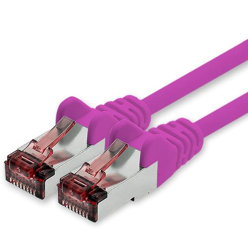 KAL-Câble Réseau Cat6 10M Câble Ethernet Magenta Câble Réseau Lankabel Cat6 Lan Câble De Raccordement Sftp Pimf 1000 Mbit S