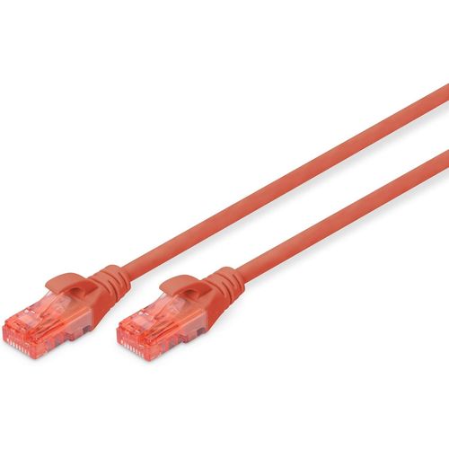 KAL-Câble Lan Cat 6-10M - Rj45 Câble Réseau - Utp Non Blindé - Compatible Cat-6A & Cat-5E - Rouge