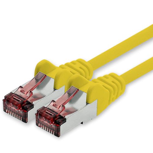 KAL-Câble Réseau Cat6 20M Câble Ethernet Jaune Lankabel Câble Réseau Cat6 Lan Câble Patch Sftp Pimf 1000 Mbit S
