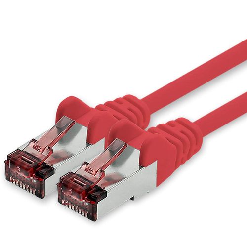 KAL-Câble Réseau Cat6 10M Câble Ethernet Rouge Lankabel Câble Réseau Cat6 Lan Câble Patch Sftp Pimf 1000 Mbit S