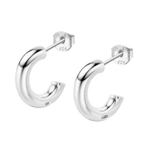 Créoles Lotus Silver Argent 15 Mm