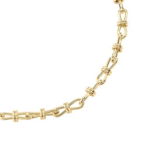 Collier Agatha Maude Laiton Doré Maille N?ud