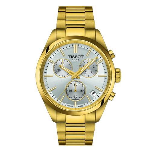 Montre Tissot Pr100 Chrono Acier Doré