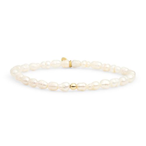 Bracelet Sparkling Jewels Saturne Small Nacre Argent Plaqué Or