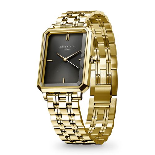 Montre Femme Rosefield Octagon Xs Noir Or