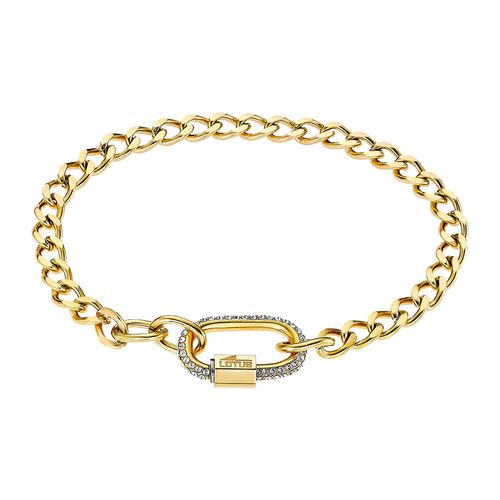 Bracelet Lotus Style Urban Woman Acier Doré Oxydes