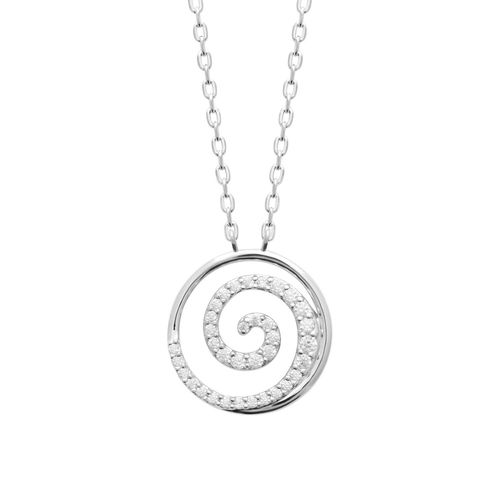 Collier Brillaxis Spirale Argent Oz