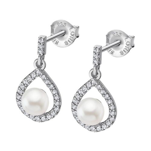 Boucles D'oreilles Lotus Silver Perles Oxydes