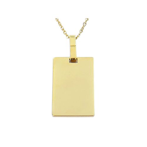 Collier Brillaxis Plaque Dorée