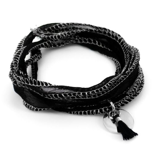Médaille Acier Et Pompon Noir