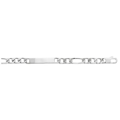 Gourmette Homme Brillaxis Argent Rhodié Maille Cheval 1/3