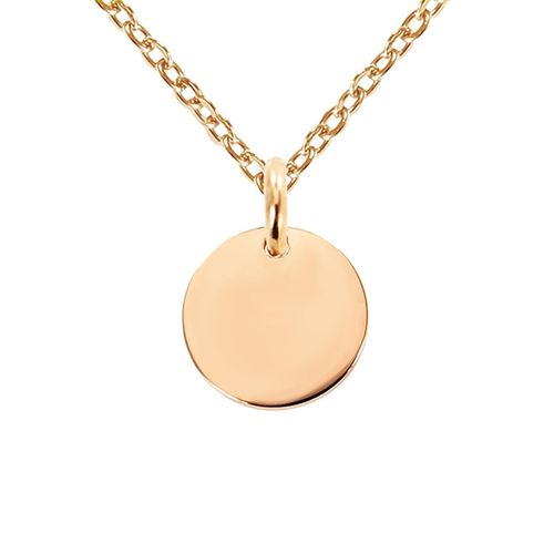 Collier Brillaxis Petite Médaille Rosé