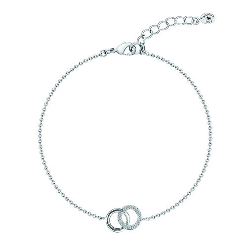Bracelet Agatha Rondou Argent Entrelacé Oxydes