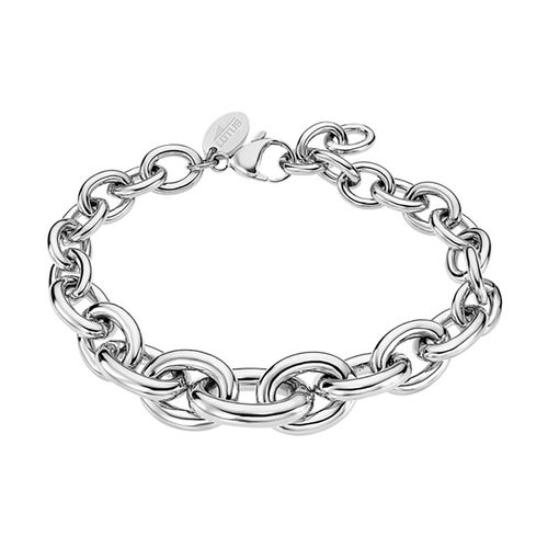 Bracelet Lotus Style Mailles Rondes Acier