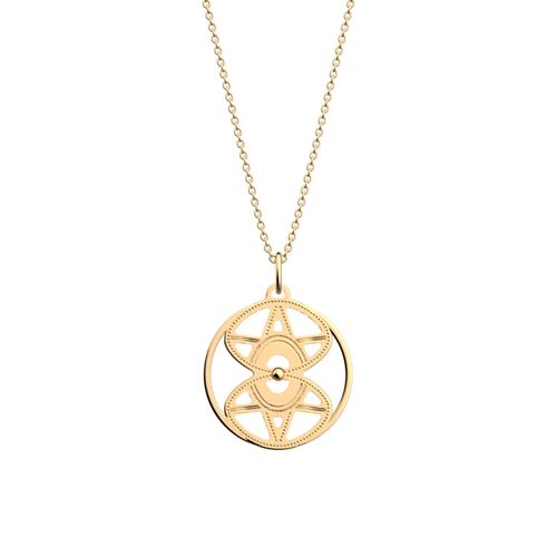 Collier Les Georgettes Soleil Doré 25mm