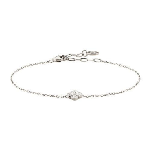 Bracelet Agatha Felicite Argent Rhodié Trèfle