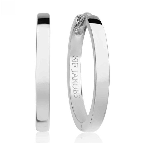 Créoles Sif Jakobs Ellera Hoops Grande Pianura Argent 925/1000
