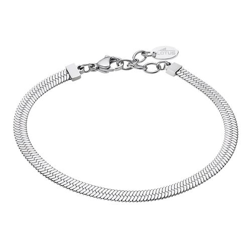 Bracelet Lotus Style Maille Miroir Acier