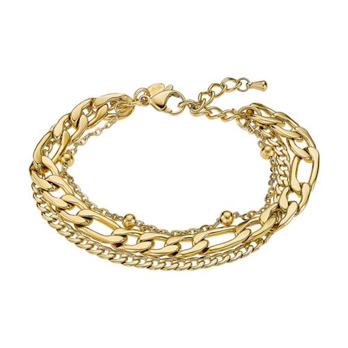 Bracelet Multi Rang Lotus Style Urban Woman Acier Doré
