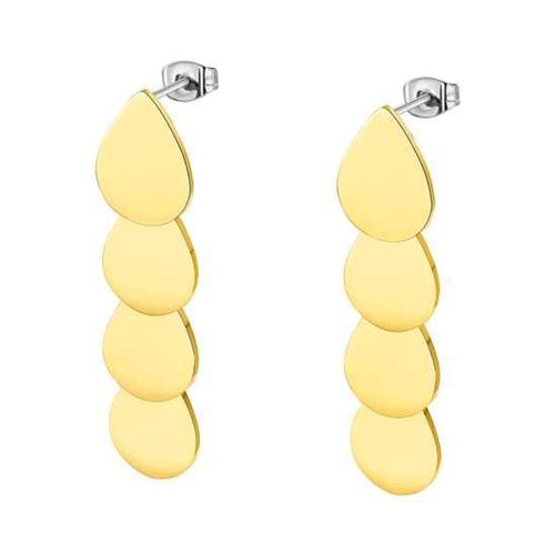 Boucles D'oreilles Lotus Style Urban Woman Acier Doré